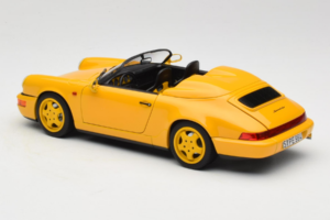Porsche 911 964 Speedster Speed Yellow Norev 1:18 187130 Metalas - nuotrauka 7 iš 8