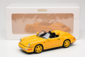 Porsche 911 964 Speedster Speed Yellow Norev 1:18 187130 Metalas - nuotrauka 8 iš 8