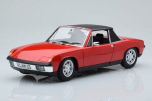 Porsche 914 1.7 Bahia Raudonas Norev 1:18 187690 Metalas