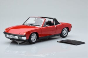 Porsche 914 1.7 Bahia Raudonas Norev 1:18 187690 Metalas - nuotrauka 6 iš 7