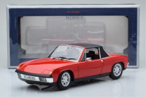 Porsche 914 1.7 Bahia Raudonas Norev 1:18 187690 Metalas - nuotrauka 7 iš 7