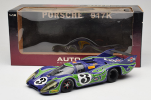Porsche 917 LH #3 Hippie 2nd Place 24 Hours of Le Mans 1970 AUTOart 1:18 87075-R1 Metalas - nuotrauka 8 iš 8