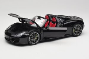 Porsche 918 Spyder Bazaltas Juodas Metalinis Minichamps 1:18 110062431 Metalas - nuotrauka 2 iš 8
