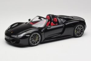 Porsche 918 Spyder Bazaltas Juodas Metalinis Minichamps 1:18 110062431 Metalas