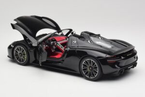 Porsche 918 Spyder Bazaltas Juodas Metalinis Minichamps 1:18 110062431 Metalas - nuotrauka 5 iš 8