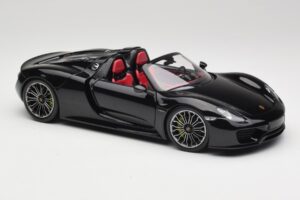 Porsche 918 Spyder Bazaltas Juodas Metalinis Minichamps 1:18 110062431 Metalas - nuotrauka 6 iš 8