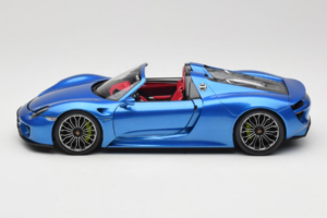 Porsche 918 Spyder Blue Metallic Minichamps 1:18 110062432 Metalas - nuotrauka 4 iš 8