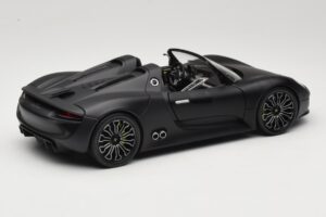 Porsche 918 Spyder Matte Black Minichamps 1:18 110060031 Metalas - nuotrauka 3 iš 8
