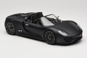 Porsche 918 Spyder Matte Black Minichamps 1:18 110060031 Metalas - nuotrauka 6 iš 8
