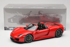 Porsche 918 Spyder Raudonas Minichamps 1:18 110062435 Metalas - nuotrauka 8 iš 8