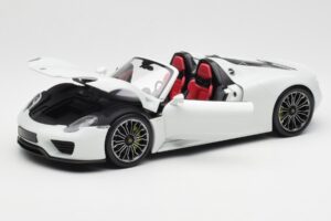 Porsche 918 Spyder Baltas Minichamps 1:18 110062436 Metalas - nuotrauka 2 iš 8