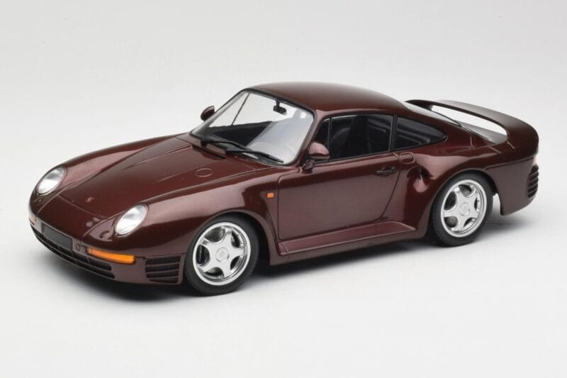 Porsche 959 Dark Red Metallic Minichamps 1:18 155066204 Metalas