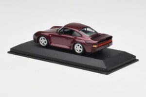 Porsche 959 Dark Red Metallic Minichamps 1:43 400062525 Metalas - nuotrauka 3 iš 4