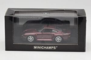 Porsche 959 Dark Red Metallic Minichamps 1:43 400062525 Metalas - nuotrauka 4 iš 4
