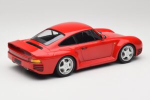 Porsche 959 Guards Raudonas Minichamps 1:18 155066200 Metalas - nuotrauka 2 iš 6