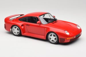 Porsche 959 Guards Raudonas Minichamps 1:18 155066200 Metalas - nuotrauka 4 iš 6