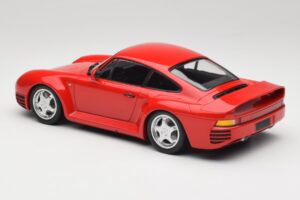 Porsche 959 Guards Raudonas Minichamps 1:18 155066200 Metalas - nuotrauka 5 iš 6