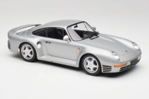 Porsche 959 Sidabrinis Metalinis Minichamps 1:18 155066201 Metalas - nuotrauka 4 iš 6