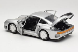 Porsche 959 Sidabrinis Tonka 1:18 2221 Metalas - nuotrauka 5 iš 8
