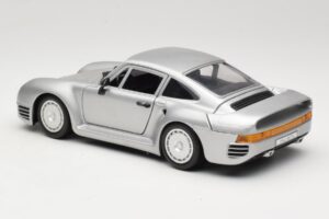Porsche 959 Sidabrinis Tonka 1:18 2221 Metalas - nuotrauka 7 iš 8