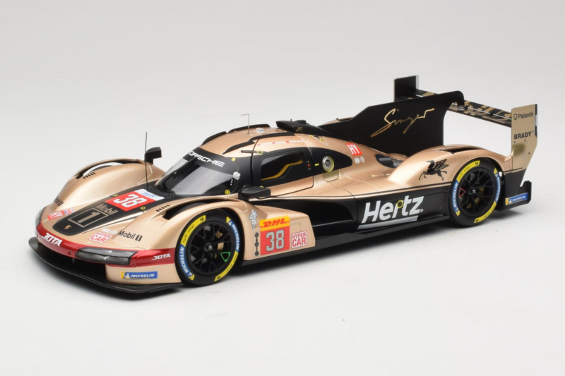 Porsche 963 LMDh #38 Hertz Team JOTA J. Button / P. Hanson Lone Star Le Mans 2024 Norev 1:18 187161 Metalas