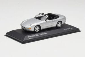 Porsche 968 Sidabrinis Minichamps 1:43 400062332 Metalas - nuotrauka 2 iš 4