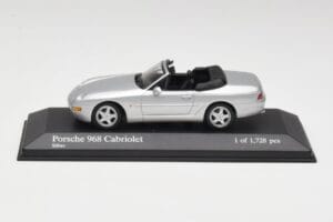 Porsche 968 Sidabrinis Minichamps 1:43 400062332 Metalas