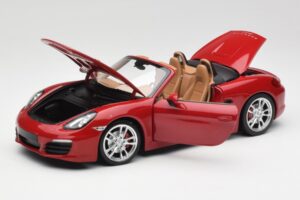 Porsche Boxster 981 S Guards Raudonas Minichamps 1:18 110062031 Metalas - nuotrauka 2 iš 8