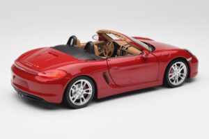Porsche Boxster 981 S Guards Raudonas Minichamps 1:18 110062031 Metalas - nuotrauka 3 iš 8