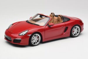 Porsche Boxster 981 S Guards Raudonas Minichamps 1:18 110062031 Metalas