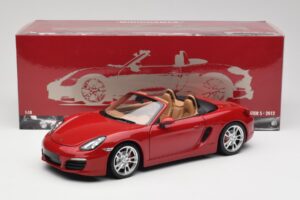 Porsche Boxster 981 S Guards Raudonas Minichamps 1:18 110062031 Metalas - nuotrauka 8 iš 8