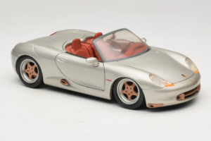 Porsche Boxster 986 Concept Sidabrinis Maisto 1:18 50231 Metalas - nuotrauka 6 iš 8