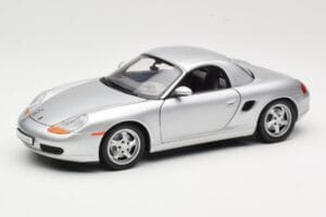 Porsche Boxster 986 Hard Top Sidabrinis UT Models 1:18 27854 Metalas