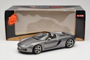 Porsche Carrera GT Pilkas Metalinis Maisto 1:18 36622-R1 Metalas - nuotrauka 8 iš 8