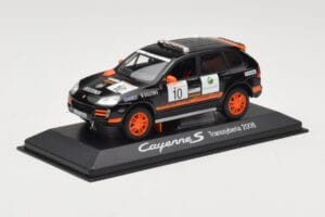 Porsche Cayenne 955 S Transsyberia #10 Juodas Oranžinis 2008 Minichamps 1:43 WAP02001819 Metalas - nuotrauka 2 iš 4
