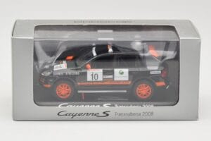 Porsche Cayenne 955 S Transsyberia #10 Juodas Oranžinis 2008 Minichamps 1:43 WAP02001819 Metalas - nuotrauka 4 iš 4