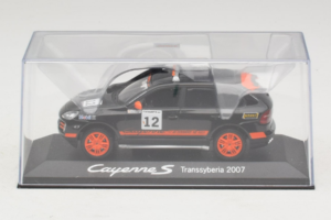 Porsche Cayenne S #12 Transsyberia 2007 Juodas Oranžinis Minichamps 1:43 WAP02000918 Metalas - nuotrauka 4 iš 5