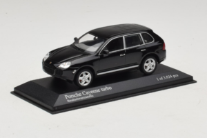 Porsche Cayenne 955 Turbo Black Metallic Minichamps 1:43 400061080 Metalas - nuotrauka 2 iš 5