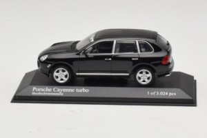 Porsche Cayenne 955 Turbo Black Metallic Minichamps 1:43 400061080 Metalas