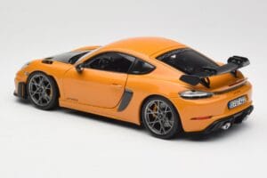Porsche Cayman GT4 RS 982 Weissach Package Bahama Yellow Norev 1:18 187252 Metalas - nuotrauka 7 iš 8