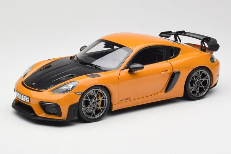 Porsche Cayman GT4 RS 982 Weissach Package Bahama Yellow Norev 1:18 187252 Metalas