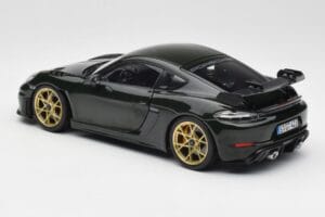 Porsche Cayman GT4 RS 982 Weissach Package Brewster Green Norev 1:18 187250 Metalas - nuotrauka 7 iš 8