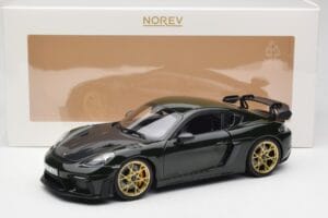 Porsche Cayman GT4 RS 982 Weissach Package Brewster Green Norev 1:18 187250 Metalas - nuotrauka 8 iš 8