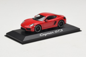 Porsche Cayman 981 GTS Raudonas Minichamps 1:43 WAP0200150E Metalas - nuotrauka 2 iš 5