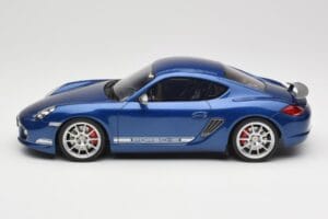 Porsche Cayman R 987.2 Aqua Blue Metallic GT Spirit 1:18 GT901 Derva - nuotrauka 3 iš 6
