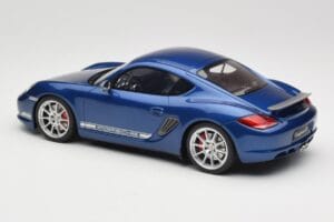Porsche Cayman R 987.2 Aqua Blue Metallic GT Spirit 1:18 GT901 Derva - nuotrauka 5 iš 6