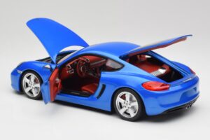 Porsche Cayman 981 S Aqua Mėlyna Metalinis Minichamps 1:18 110062221 Metalas - nuotrauka 5 iš 8