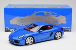 Porsche Cayman 981 S Aqua Mėlyna Metalinis Minichamps 1:18 110062221 Metalas - nuotrauka 8 iš 8