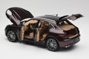 Porsche Macan 95B Turbo Mahagonas Metalinis Minichamps 1:18 110062500 Metalas - nuotrauka 5 iš 8