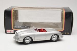 Porsche No. 1 Typ 356 Roadster Sidabrinis Maisto 1:18 50324 Metalas - nuotrauka 8 iš 8